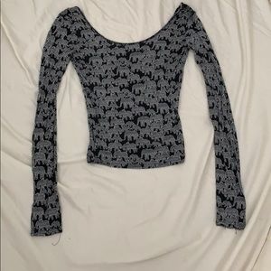 Map to Mars Elephant Print Top